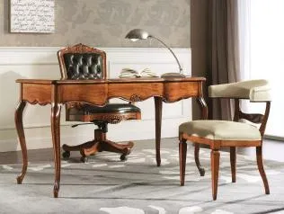 dark brown leather writing tables from Seven Sedie