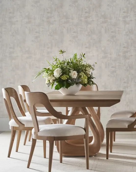 beige round table