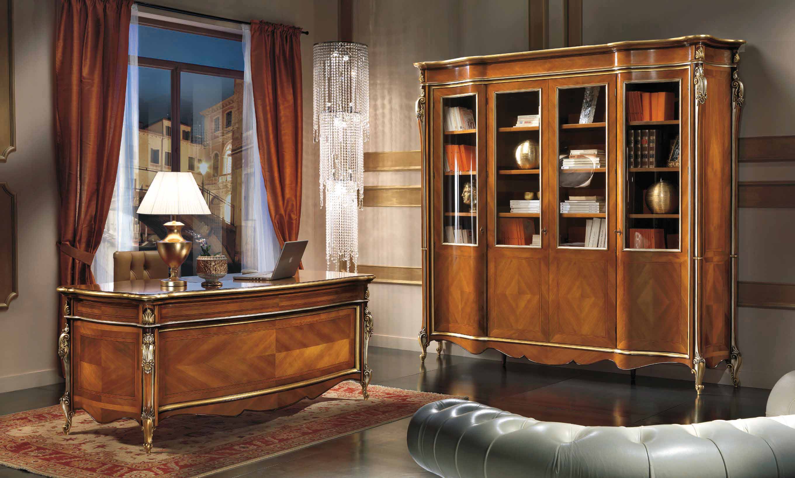 Light brown writing desk models from Scappini&C