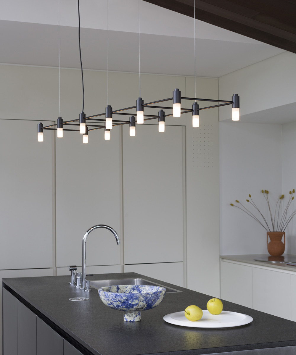 Quadrante hanging ceilinngs from Zava collection in Kitchen