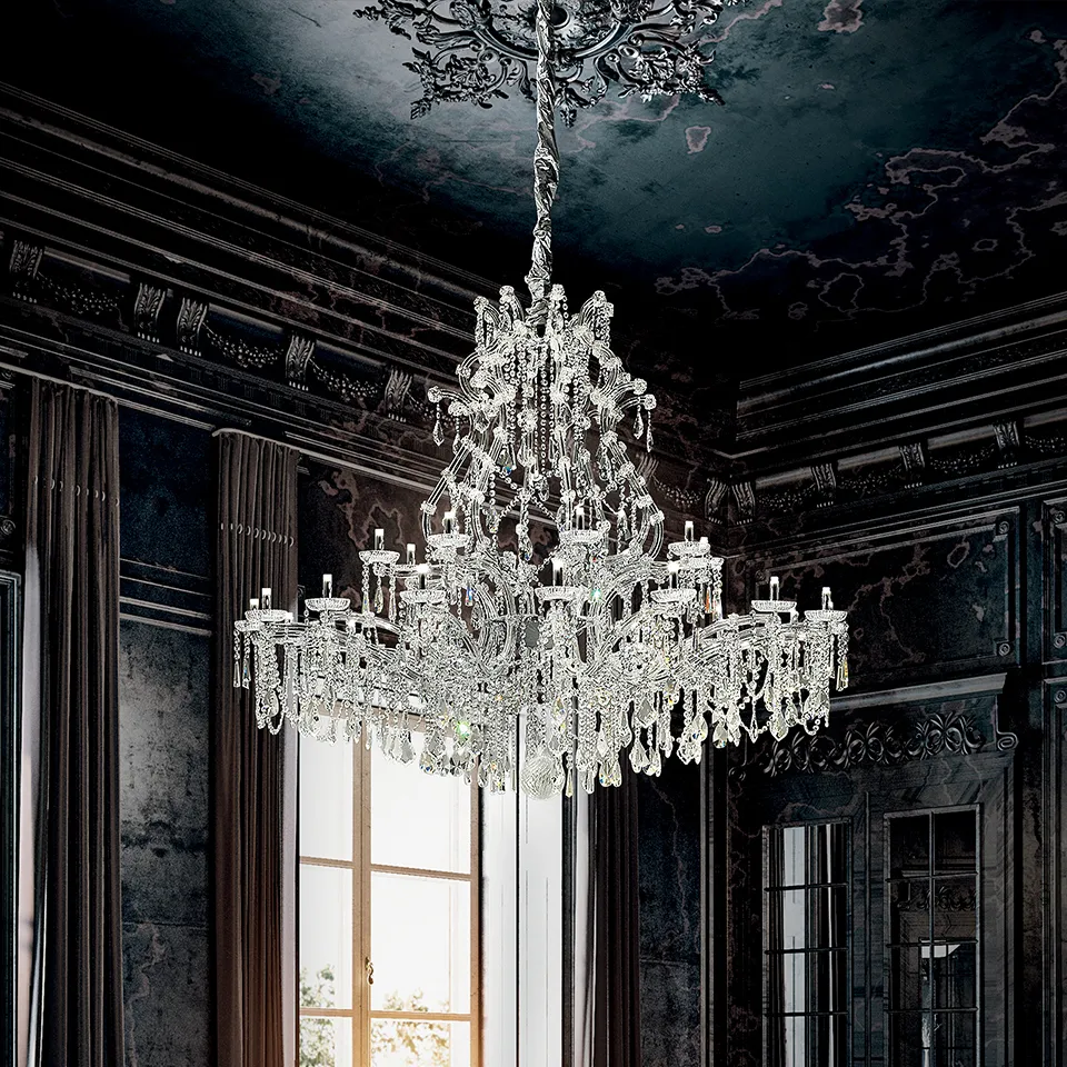 Atelier white hanging chandelier models