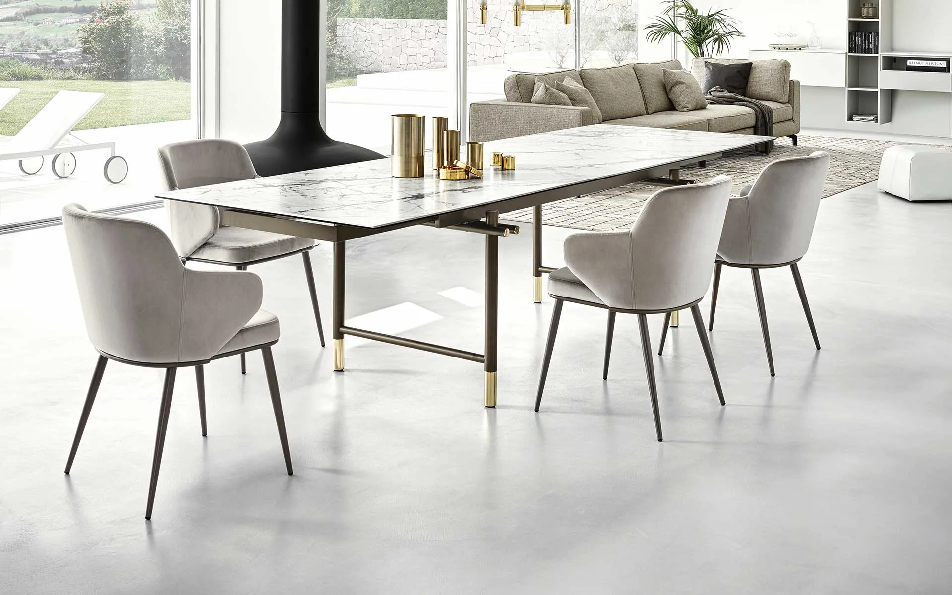 Calligaris cream aesthethic chairs