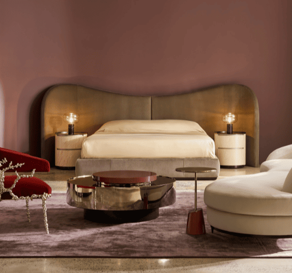 caracole brown large bed