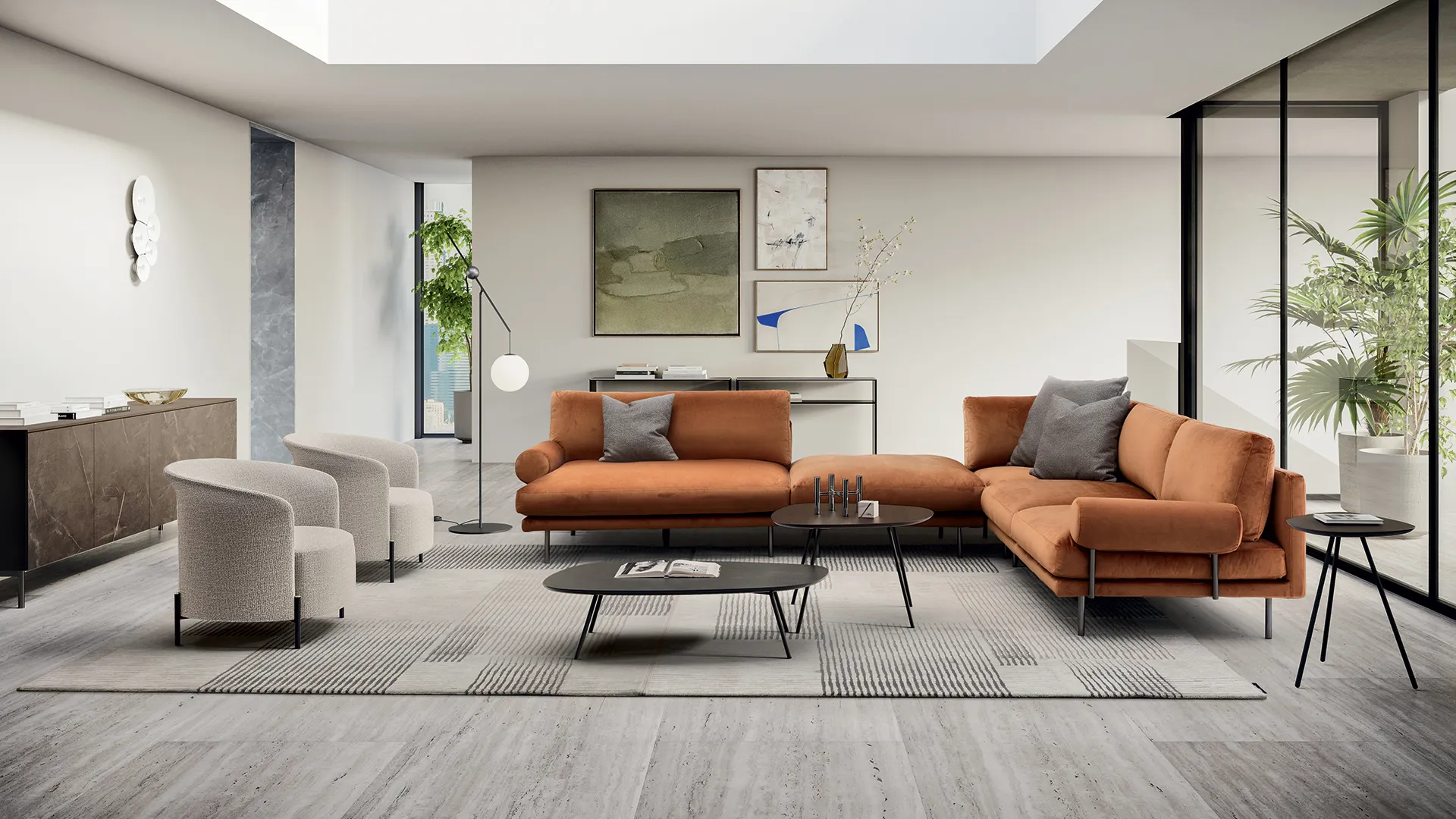 Calligaris Brown Sofas